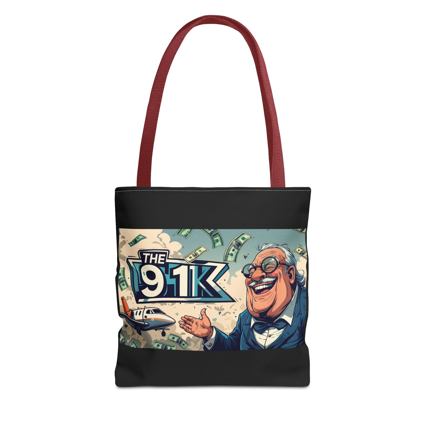 The 91K Collection | Funny Money Tote Bag | A Super Rich Design for Wealth Enthusiasts