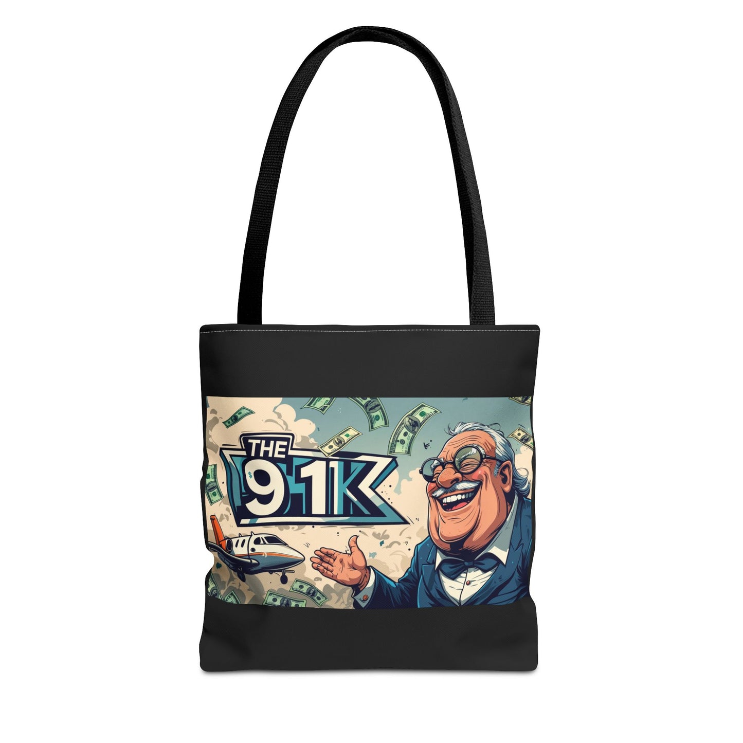 The 91K Collection | Funny Money Tote Bag | A Super Rich Design for Wealth Enthusiasts