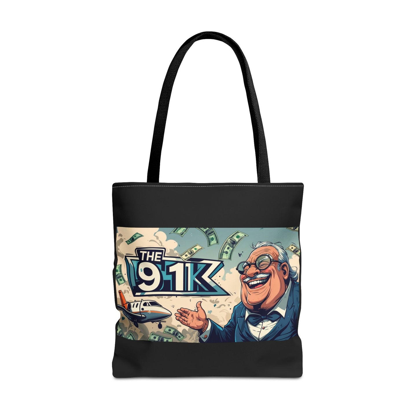 The 91K Collection | Funny Money Tote Bag | A Super Rich Design for Wealth Enthusiasts