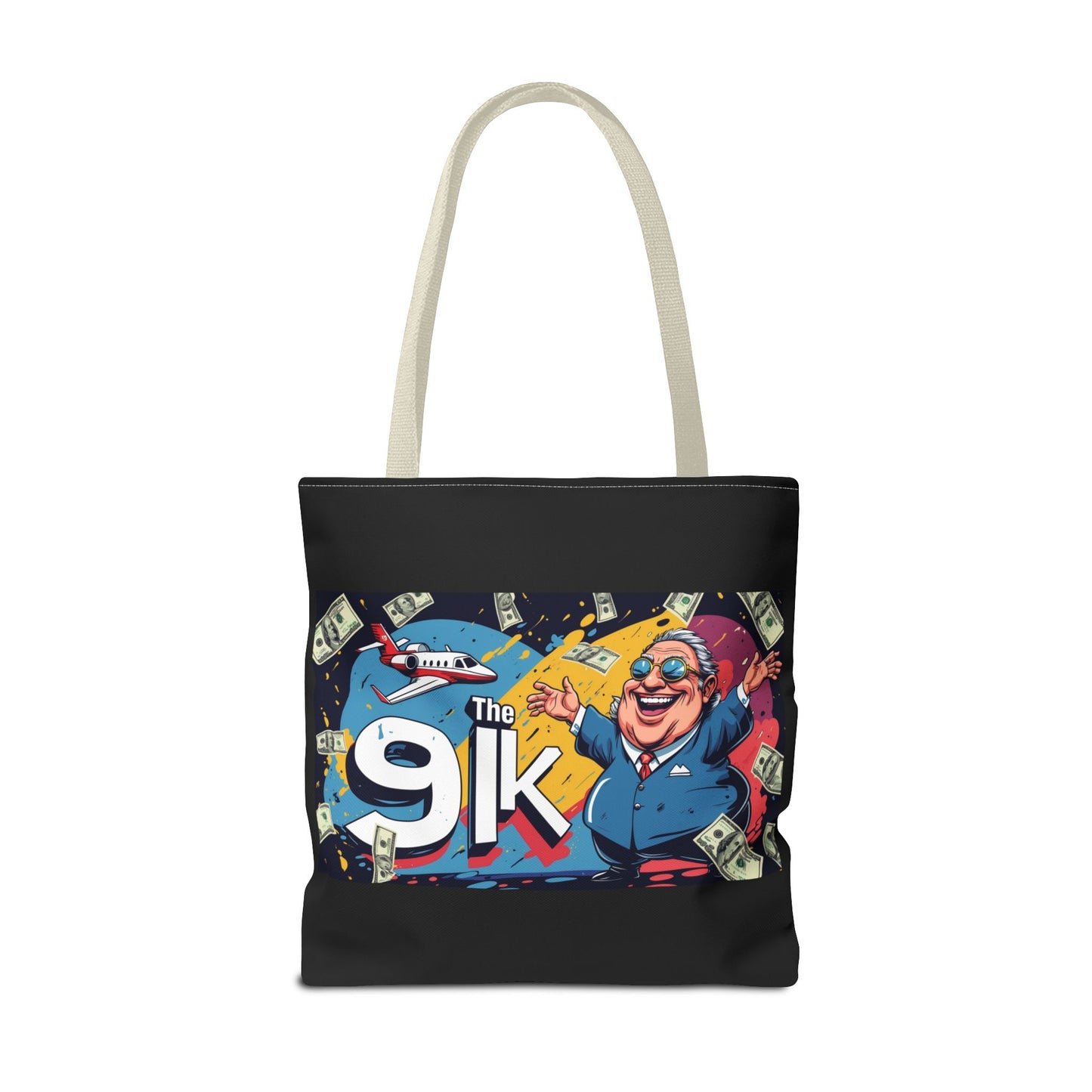 The 91K Collection | Funny Money Tote Bag | A Super Rich Design for Wealth Enthusiasts