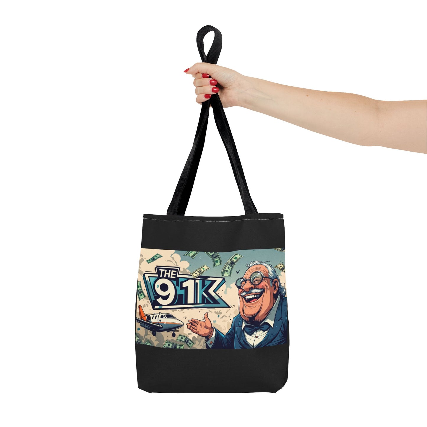 The 91K Collection | Funny Money Tote Bag | A Super Rich Design for Wealth Enthusiasts