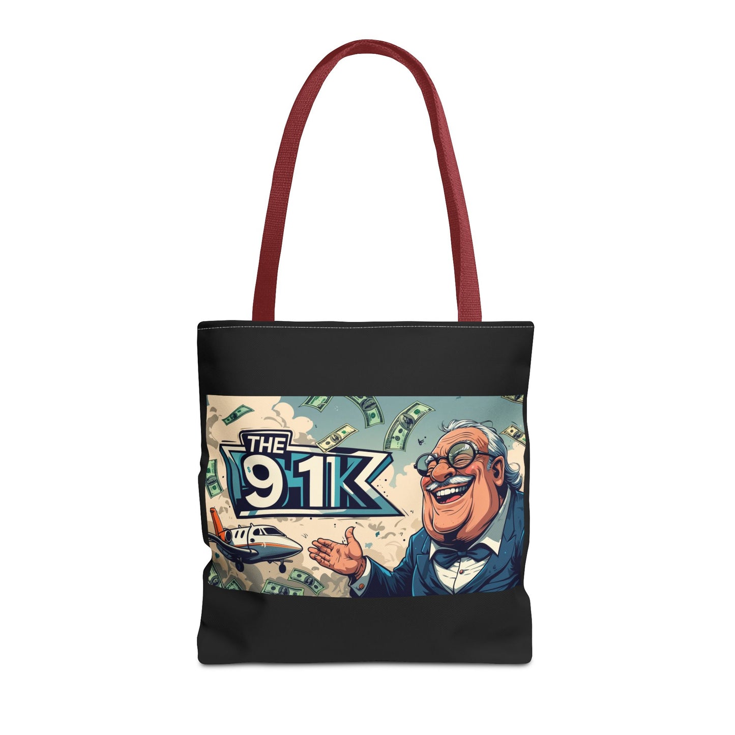 The 91K Collection | Funny Money Tote Bag | A Super Rich Design for Wealth Enthusiasts