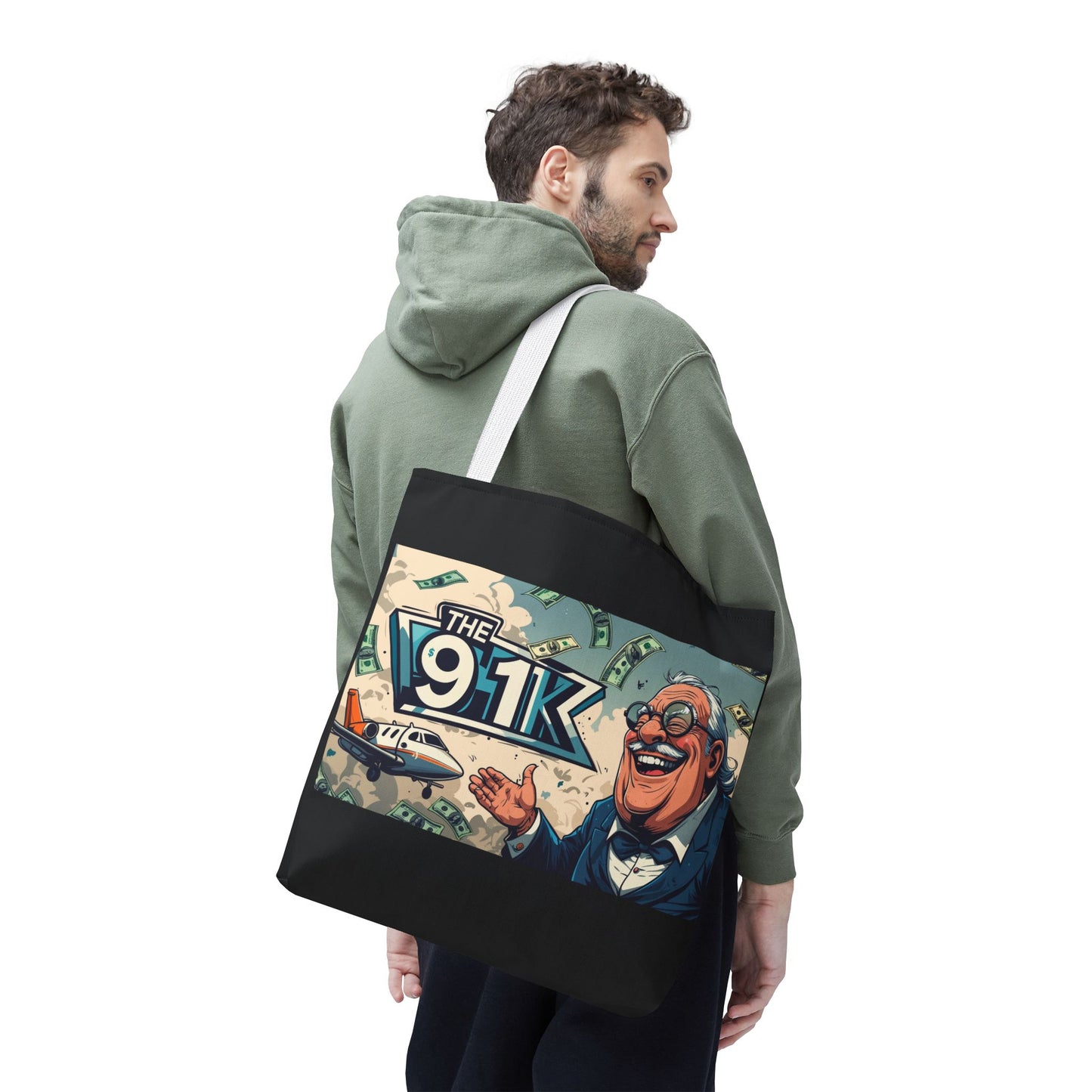 The 91K Collection | Funny Money Tote Bag | A Super Rich Design for Wealth Enthusiasts