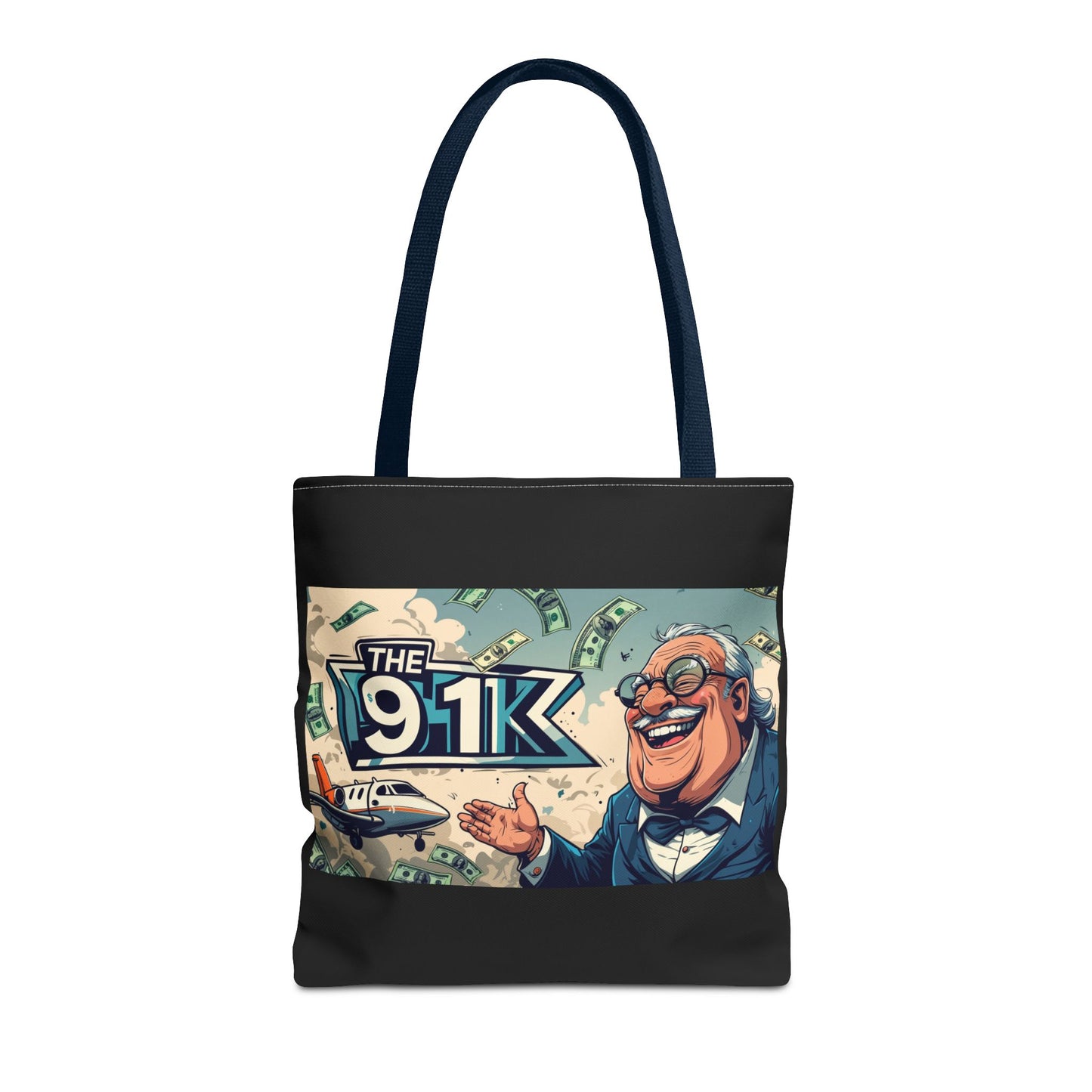 The 91K Collection | Funny Money Tote Bag | A Super Rich Design for Wealth Enthusiasts