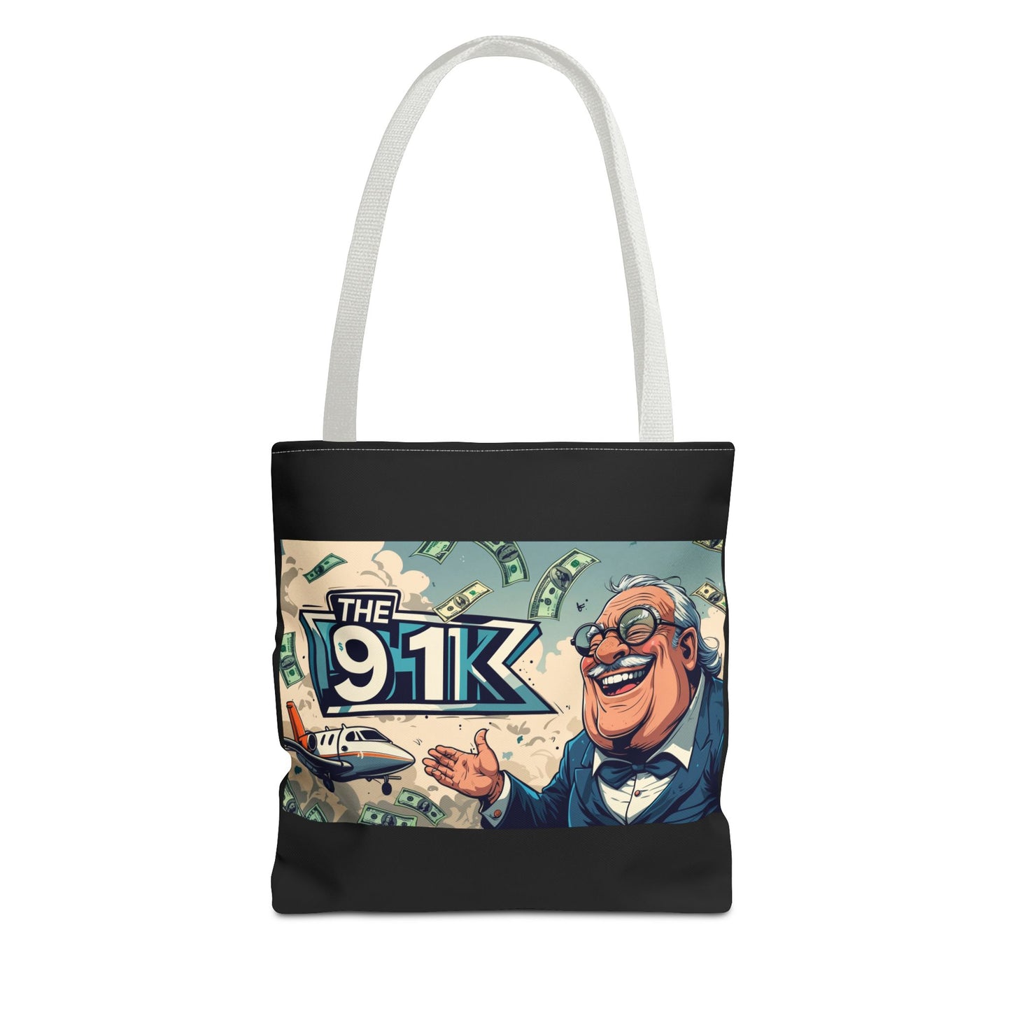 The 91K Collection | Funny Money Tote Bag | A Super Rich Design for Wealth Enthusiasts