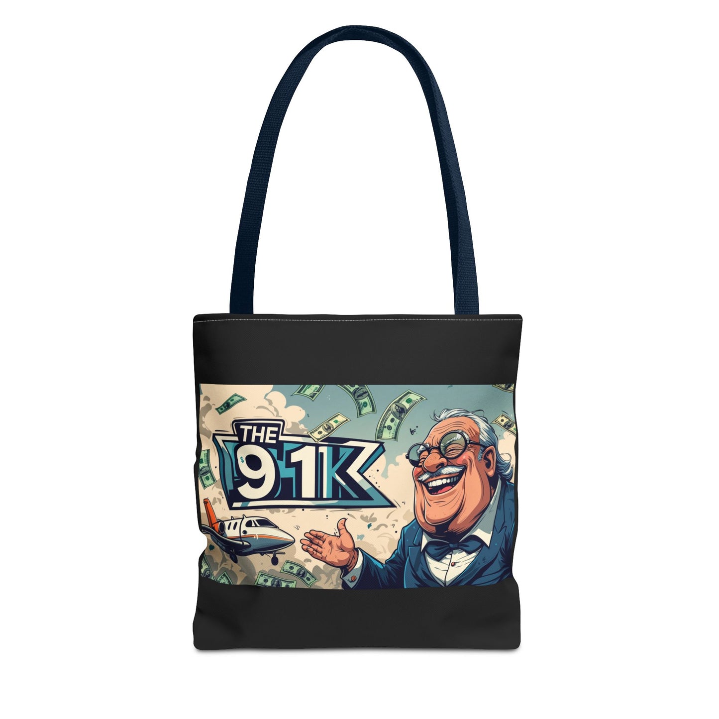 The 91K Collection | Funny Money Tote Bag | A Super Rich Design for Wealth Enthusiasts