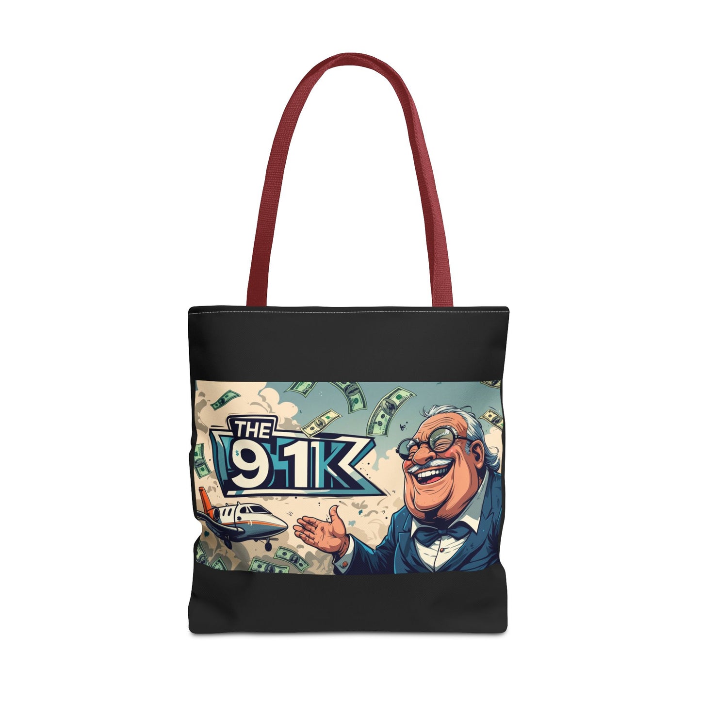 The 91K Collection | Funny Money Tote Bag | A Super Rich Design for Wealth Enthusiasts