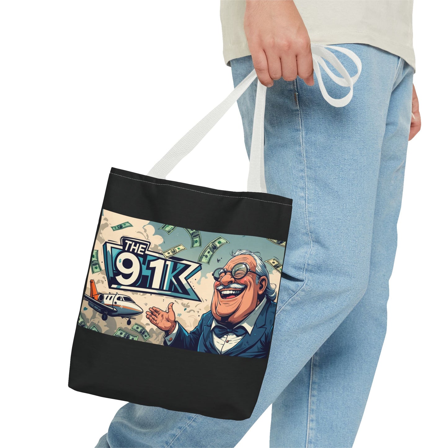 The 91K Collection | Funny Money Tote Bag | A Super Rich Design for Wealth Enthusiasts