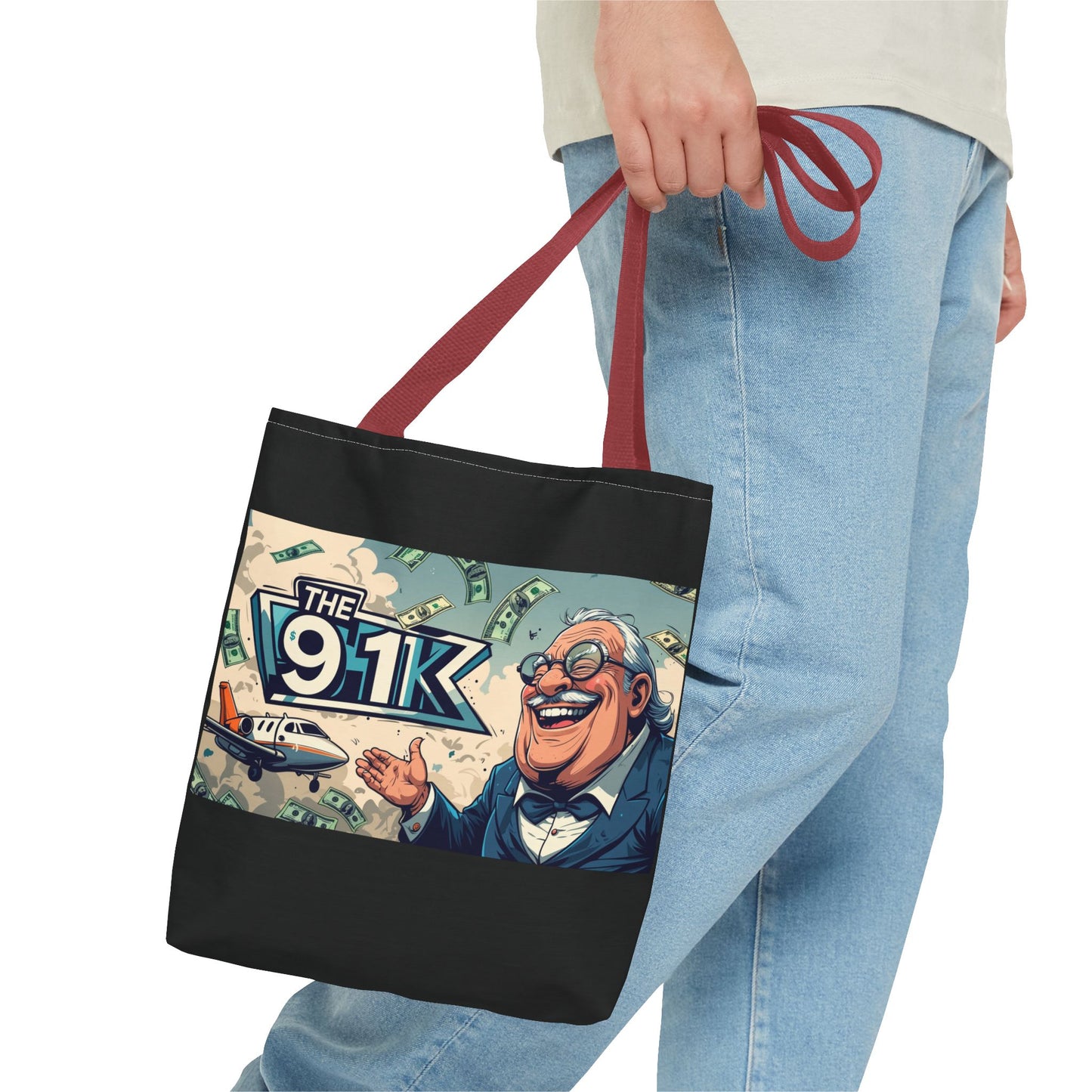 The 91K Collection | Funny Money Tote Bag | A Super Rich Design for Wealth Enthusiasts