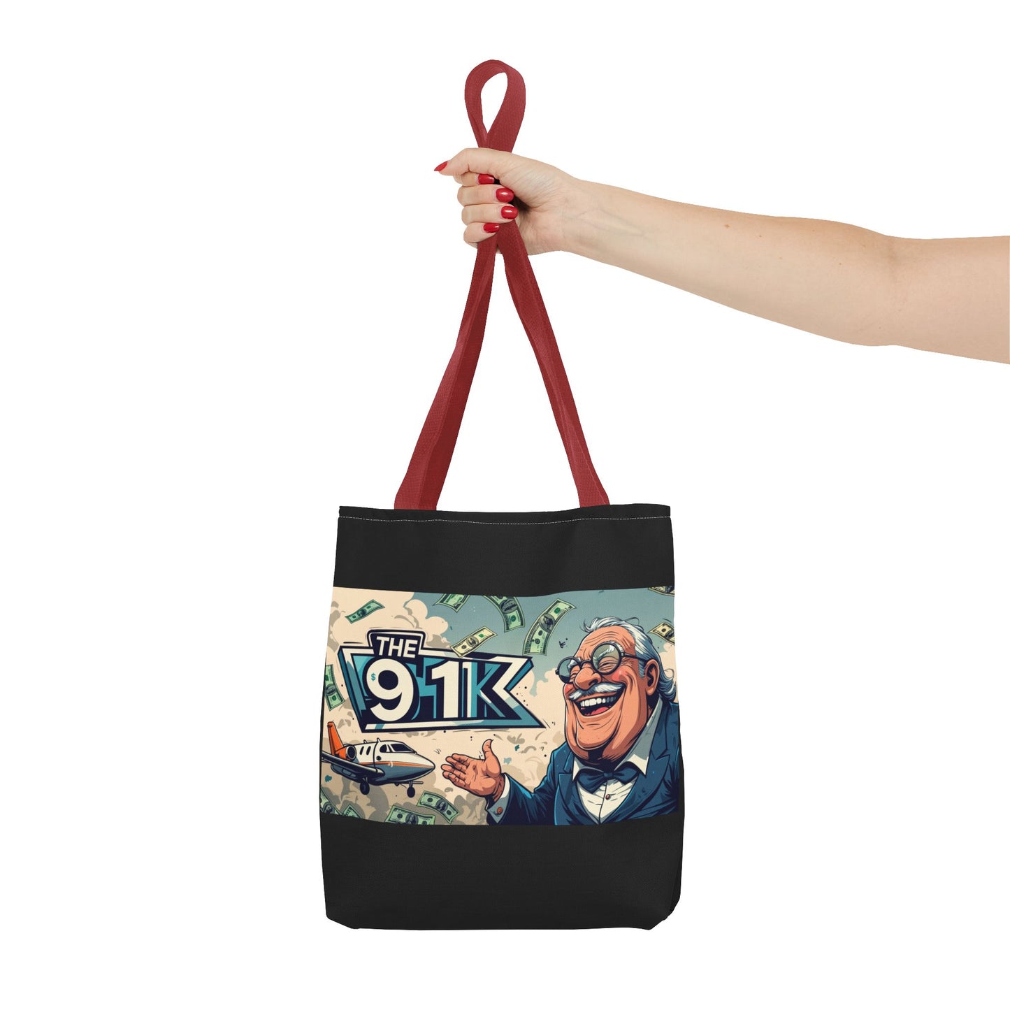 The 91K Collection | Funny Money Tote Bag | A Super Rich Design for Wealth Enthusiasts