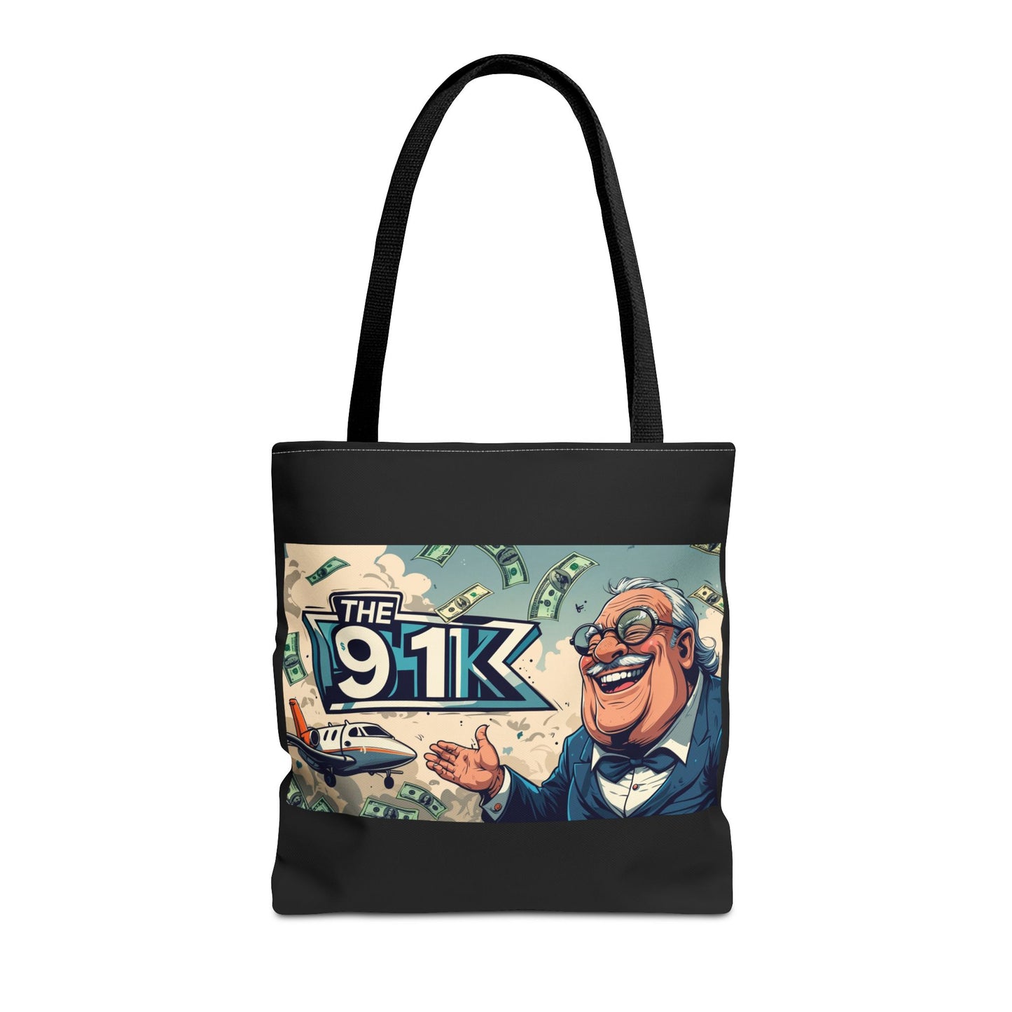 The 91K Collection | Funny Money Tote Bag | A Super Rich Design for Wealth Enthusiasts